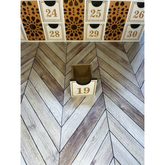 Ramadan Wooden Countdown LED Calendar Mosque Advent Calendar Decor & Kids Book - Picture 10 of 11